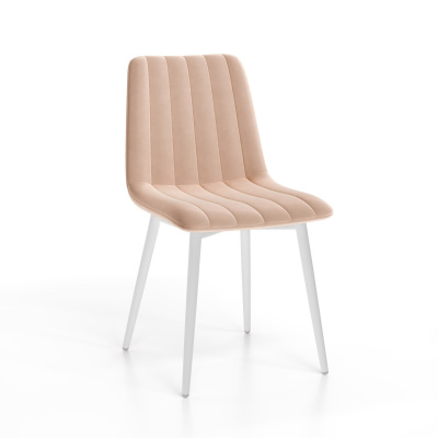 Tibo chair (cage white nubuk collection LAMB Beige)