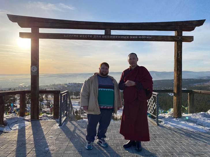 Dmitry Krasilov and Rinpoche Bagsha in Ulan-Ude. A photo: 