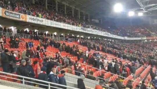 Fans of Spartak and Rostov left the stands